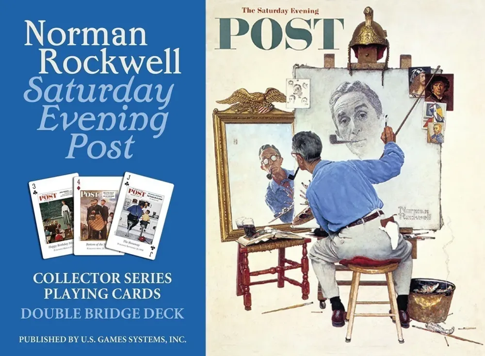 Norman Rockwell Saturday Evening Post Playing Cards Double Deck Set