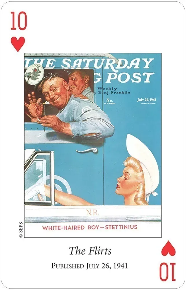 Norman Rockwell Saturday Evening Post Playing Cards Double Deck Set