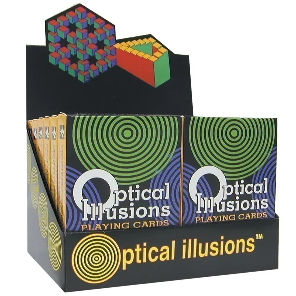 Optical Illusions Playing Card Deck 12-deck Display: