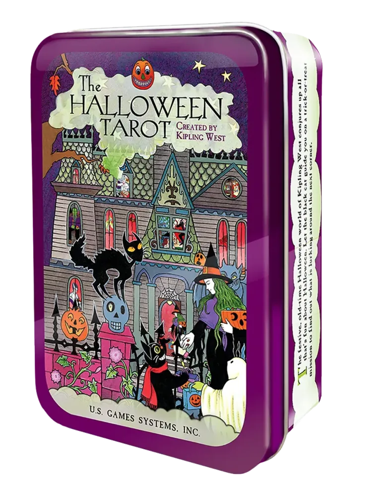 Halloween Tarot in a Tin